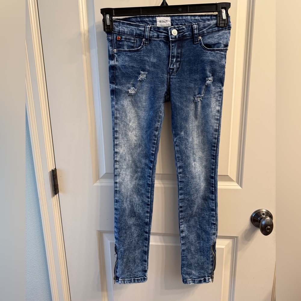 Hudson Jeans Kids Acid‎ Wash Blue Denim